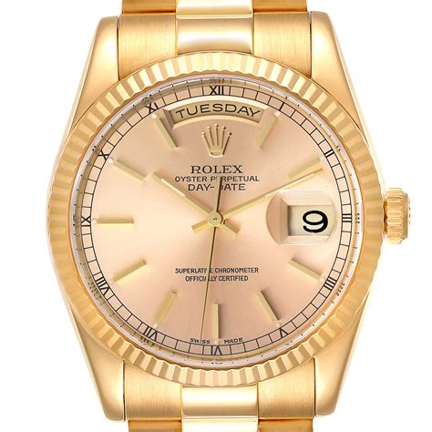 gelbgold rolex|rolex gold day date 36.